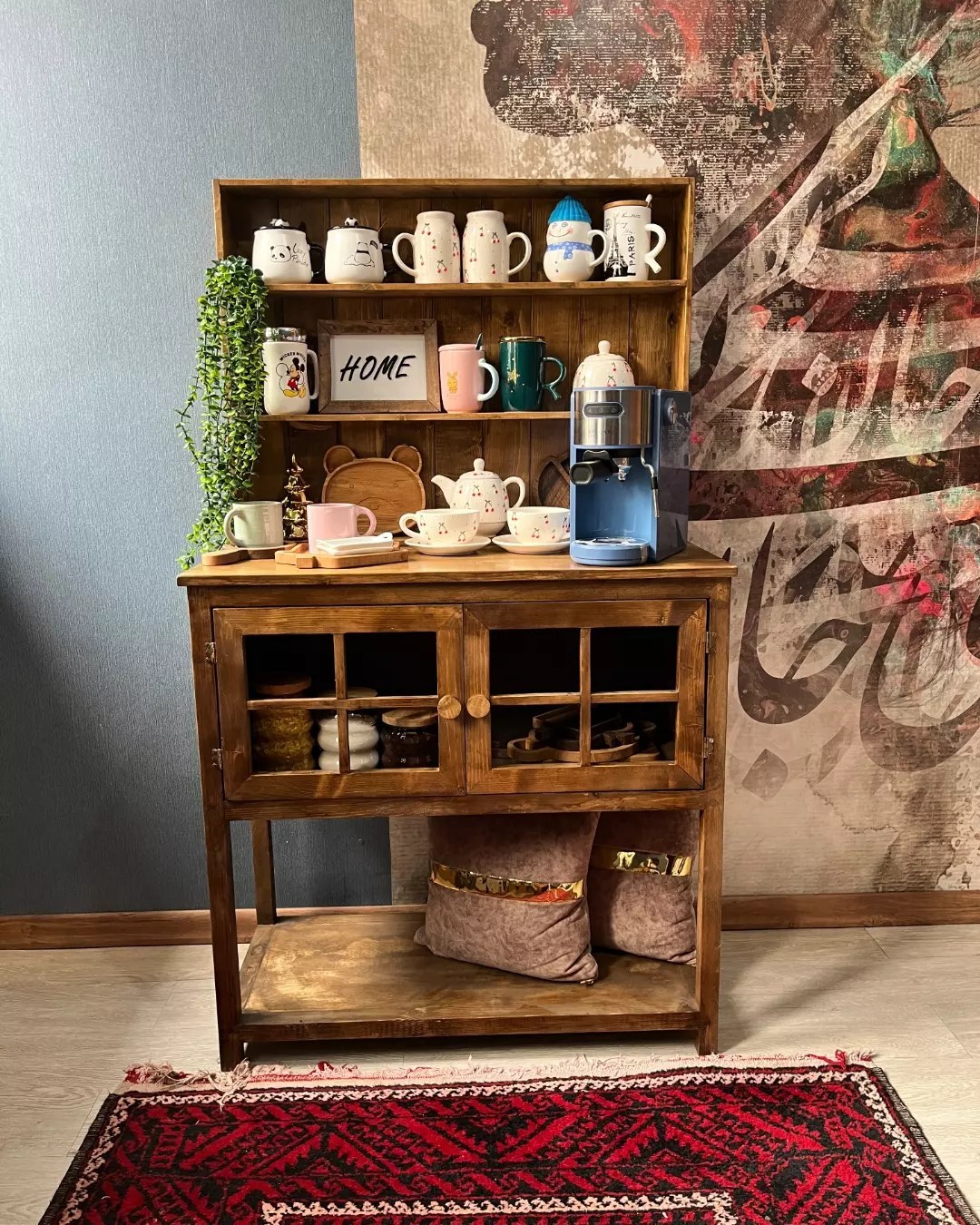 کافی بار خانگی چوبی